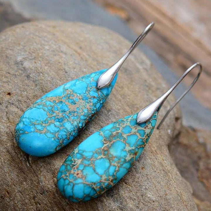 Buddha Stones皇帝石 水晶 幸福のイヤリング