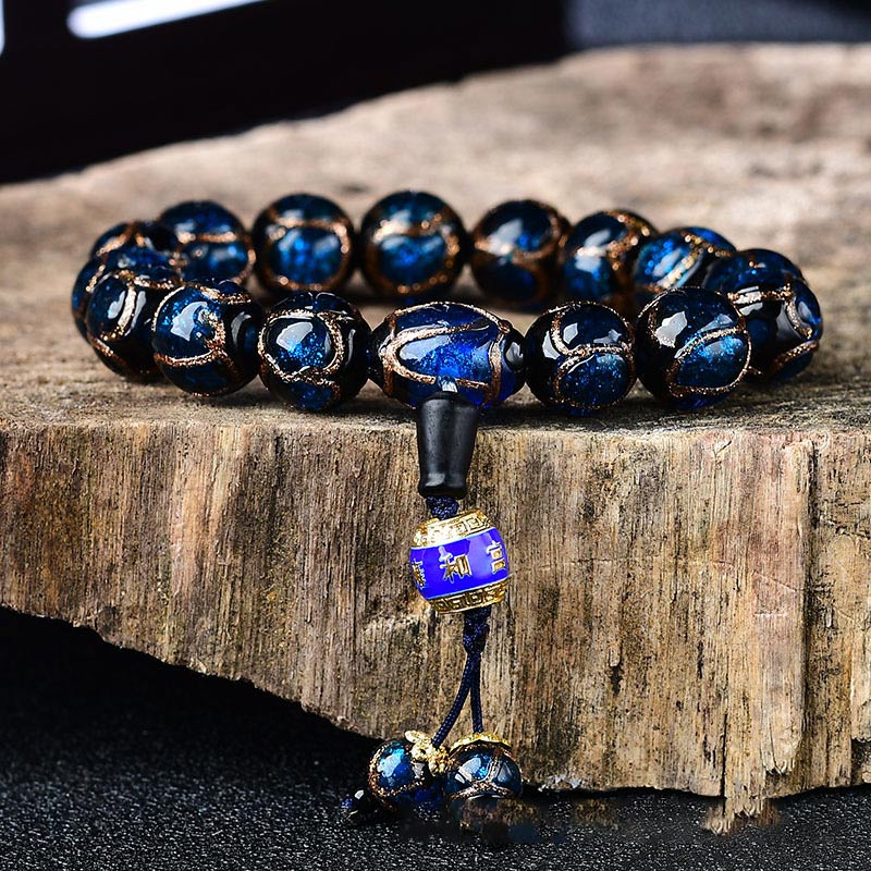 チベット龍脈瑪瑙ヒーリングブレスレット