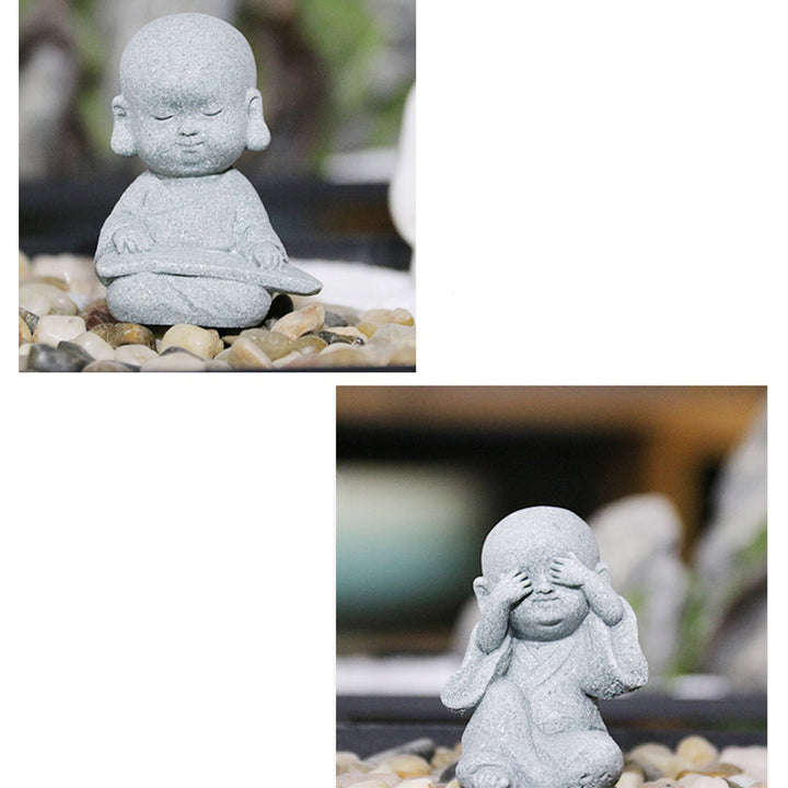 Buddha Stones瞑想 祈り 僧侶 仏像 静寂 室内装飾
