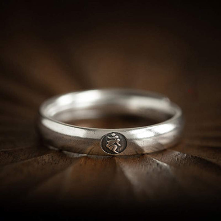 Buddha Stones925 スターリングシルバー十二支誕生仏の祝福 カップルリング