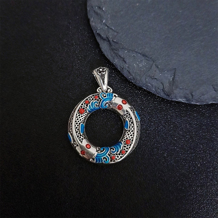 Buddha Stonesの平和バックル銅富幸運ネックレスペンダント