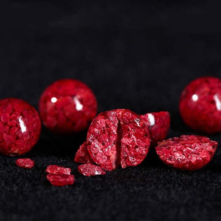 Buddha Stonesの辰砂の祝福の赤い紐のブレスレット(子供用)