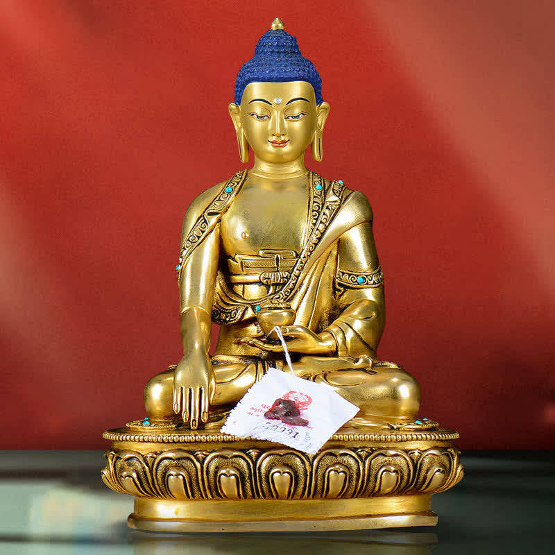 釈迦牟尼仏慈悲の銅像装飾