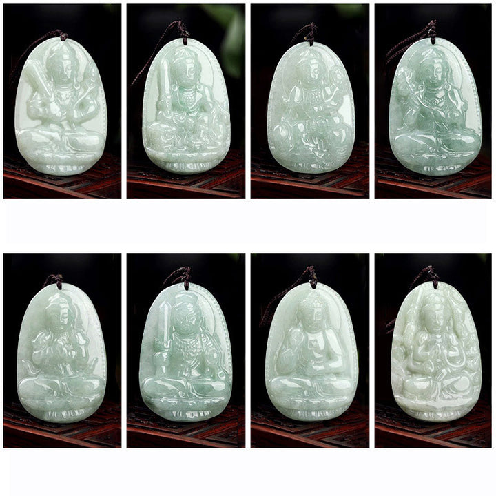 Buddha Stones十二支誕生仏翡翠 富と繁栄のネックレスペンダント - image 21