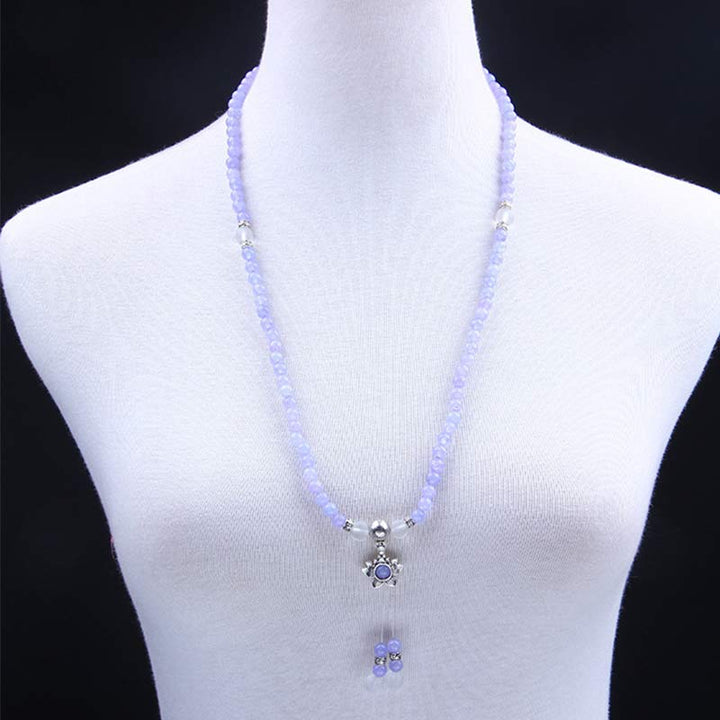 Buddha Stonesパープルジャスパービーズ 強さのブレスレットMala