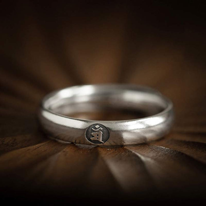 Buddha Stones925 スターリングシルバー十二支誕生仏の祝福 カップルリング