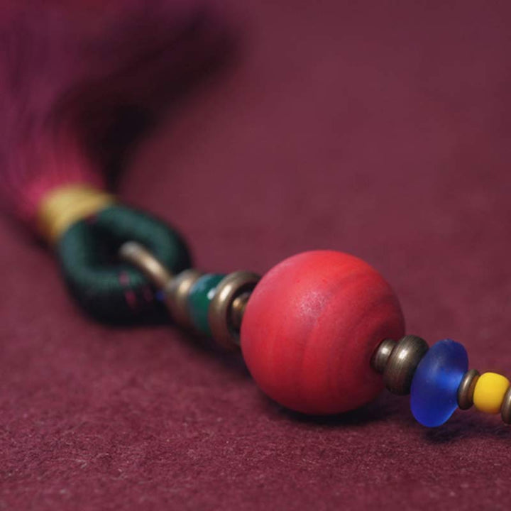 Buddha Stones108 個入りMalaビーズ 菩提樹種 ビーズ 平和 タッセル ブレスレット