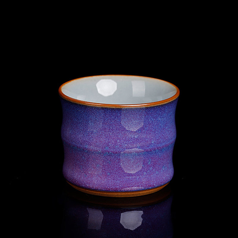 Buddha Stones変陶器竹デザインティーカップカンフーティーカップ