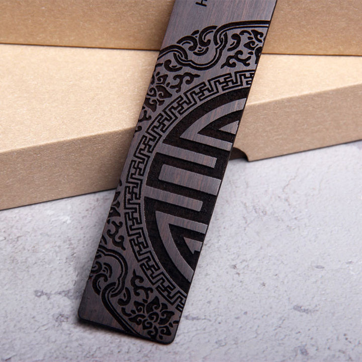 Buddha Stones禅の悟りの名言 黒檀の小葉 紫檀のしおり ギフトボックス付き