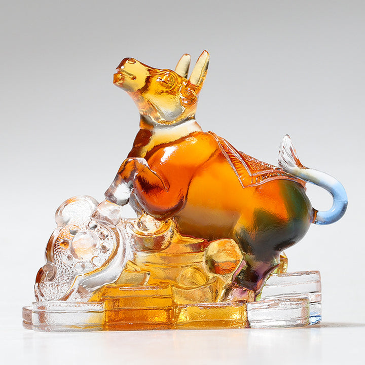 龍の年 ハンドメイドBuddha Stones12 中国の干支 リュウリ クリスタル アートピース 保護 ホーム オフィス 装飾