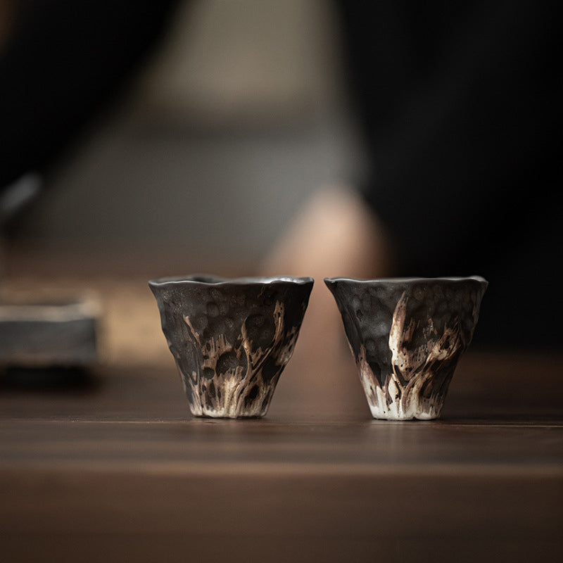 Buddha Stones蓮の花型 禅 陶器 ティーカップ カンフー ティーカップ 50ml