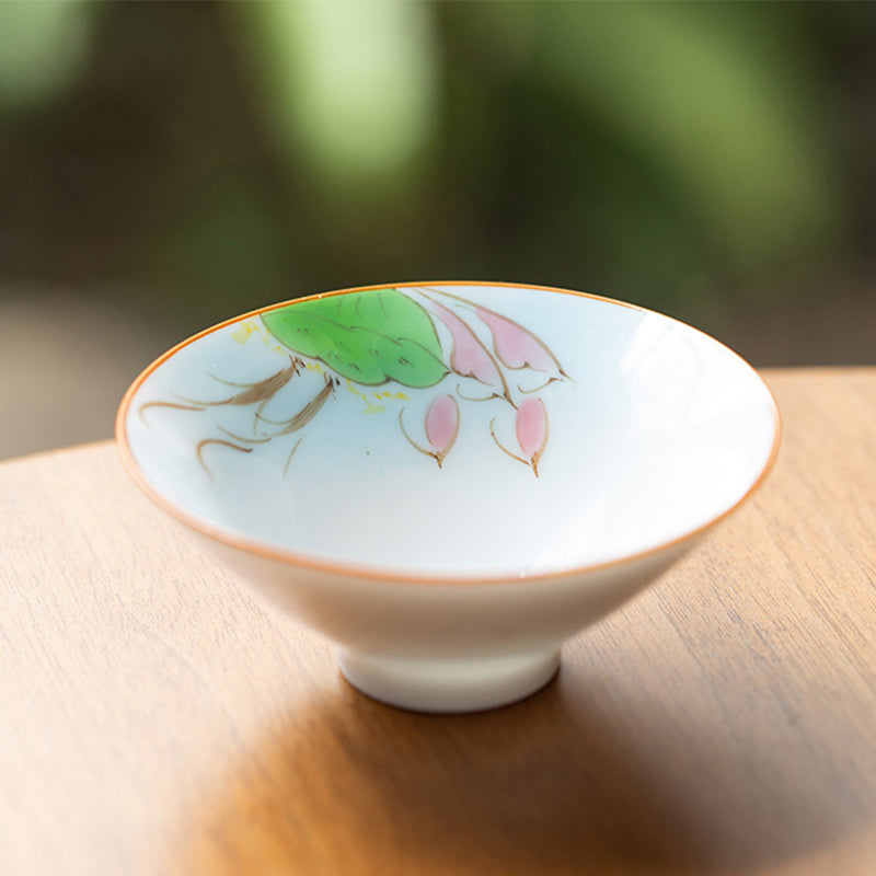 Buddha Stones曼荼羅花鯉蓮鳥柿ティーカップカンフーティーカップ50ml