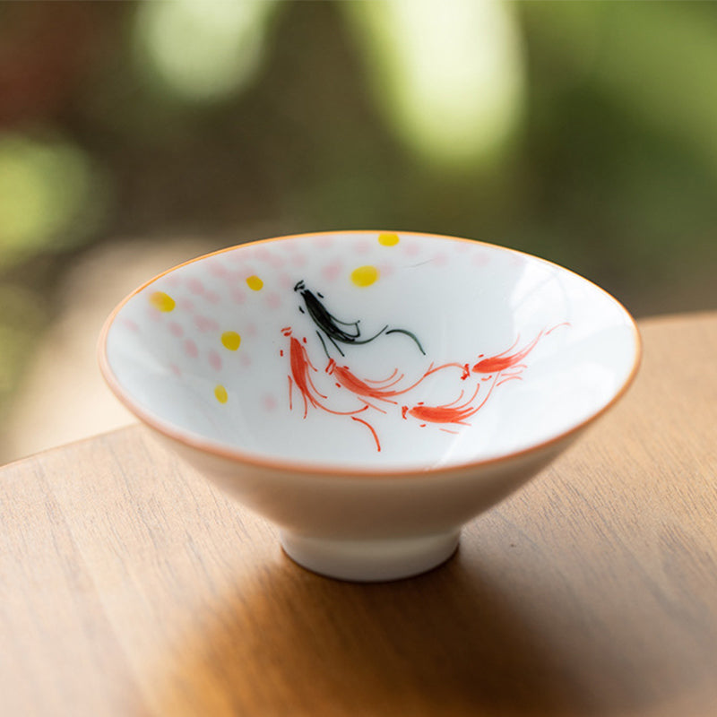 Buddha Stones曼荼羅花鯉蓮鳥柿ティーカップカンフーティーカップ50ml