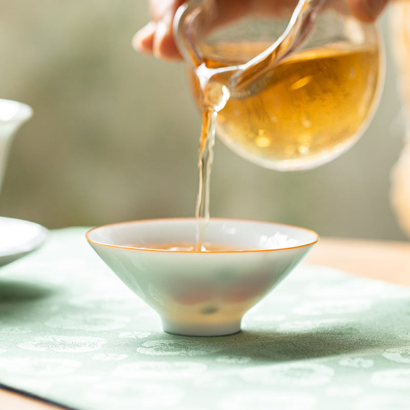 Buddha Stones曼荼羅花鯉蓮鳥柿ティーカップカンフーティーカップ50ml