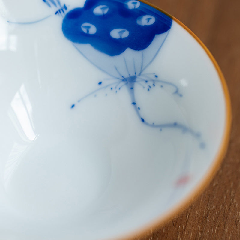 Buddha Stones曼荼羅花鯉蓮鳥柿ティーカップカンフーティーカップ50ml