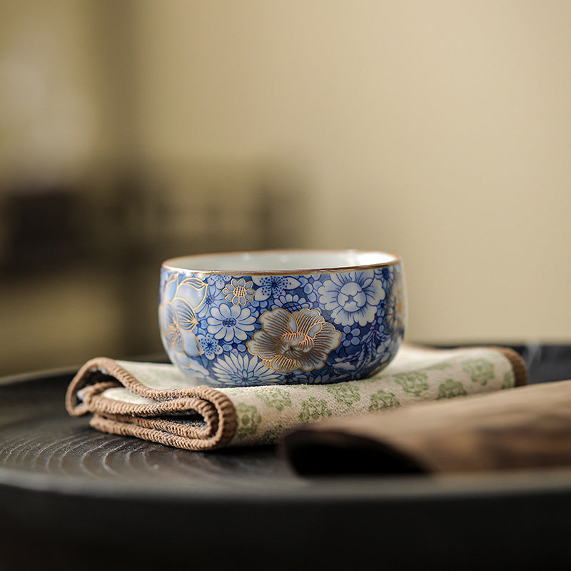 Buddha Stones蓮 菊 梅 花 ティーカップ カンフー ティーカップ ティーポット