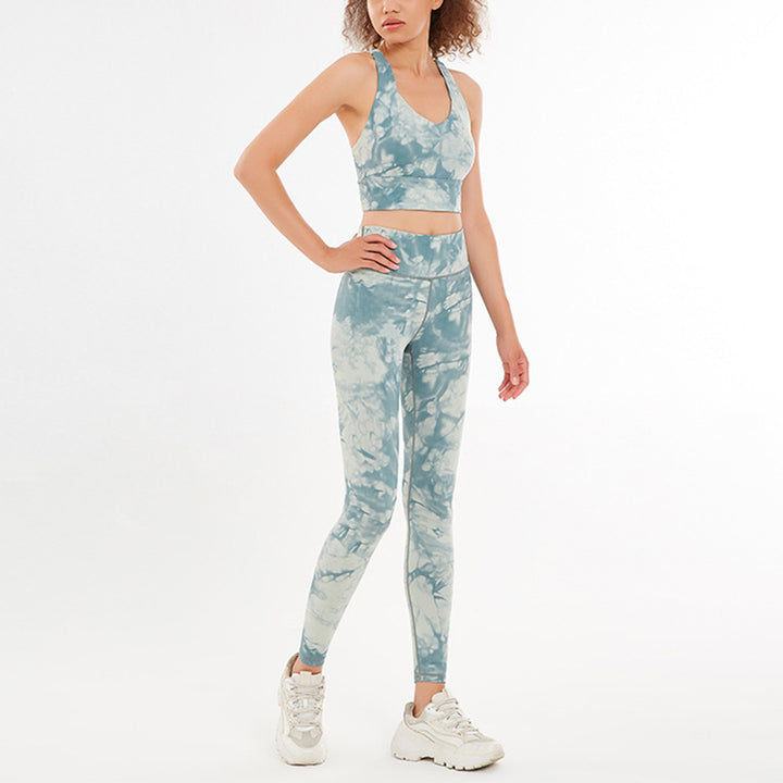 Buddha Stones 2点セット 花柄 フラワープリント クロップタンクトップ パンツ スポーツ ジム ウェア フィットネス ヨガ レディース ヨガセット