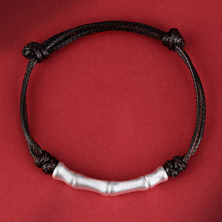 Buddha Stones999 スターリングシルバー 骨模様 幸運のロープ編みブレスレット - image 7