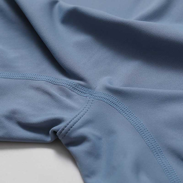 Buddha Stonesハイストレッチ ジッパー 半袖 ジャンプスーツ スポーツ フィットネス ヨガ レディース ボディスーツ - image 13