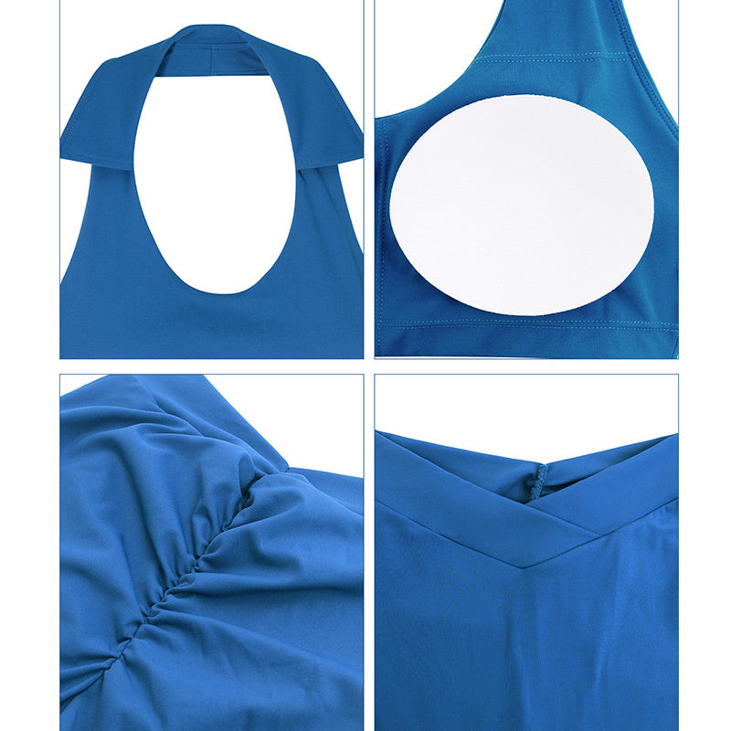 Buddha Stones 2点セット ワークアウト ノースリーブ バックレス トップ ショーツ フレアパンツ スポーツ フィットネス ヨガ 衣装セット - image 4