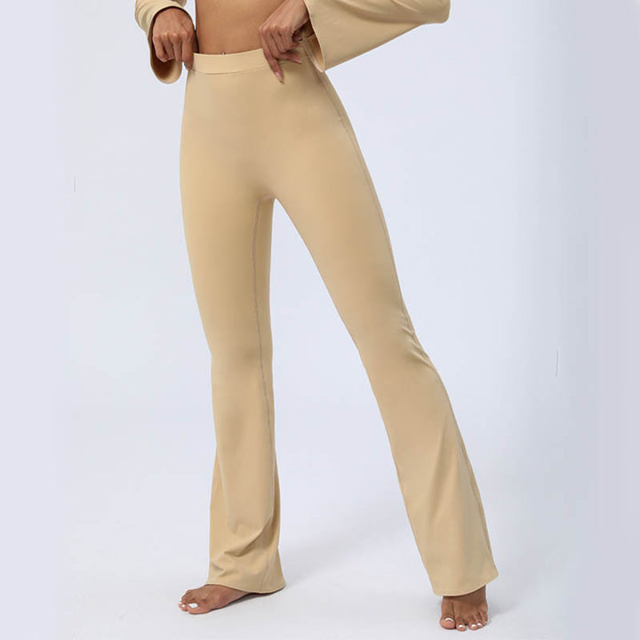 Buddha Stonesロングスリーブ バックレス ストラップ トップブラ フレアパンツ フィットネス ヨガ ウェア - image 19