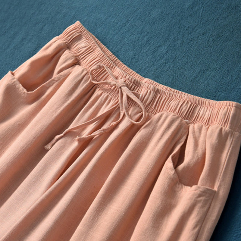 Buddha Stones無地 ワイドレッグパンツ ダンス レディース ヨガパンツ ポケット付き - image 36