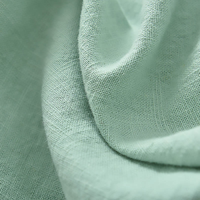 Buddha Stonesラミーリネンゆったりブラウスレディース長袖シャツ中国漢服トップス - image 9