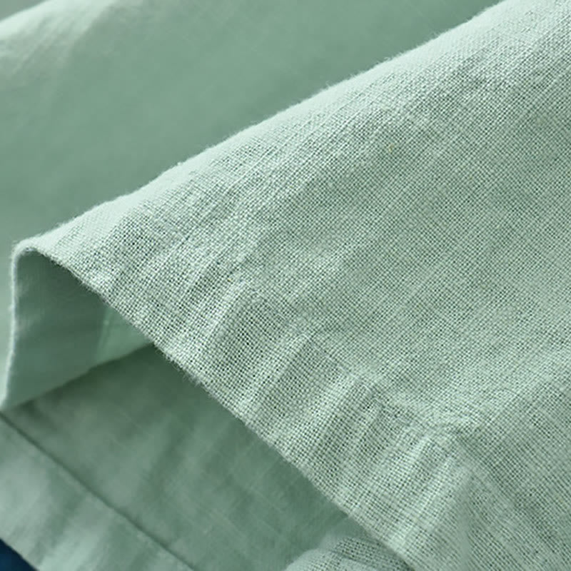 Buddha Stonesラミーリネンゆったりブラウスレディース長袖シャツ中国漢服トップス - image 7