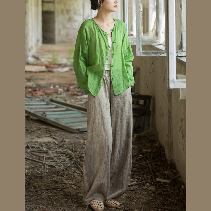 Buddha Stonesレトロ タイダイ ハーレムパンツ カジュアル レディース ヨガパンツ ポケット付き - image 10