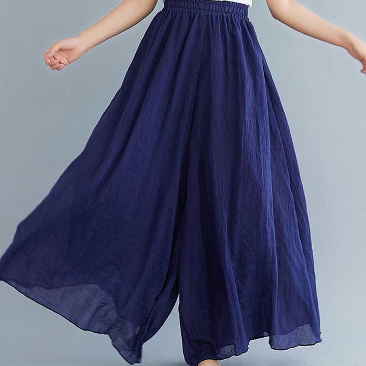 Buddha Stonesレディース カジュアル ゆったり コットン リネン ワイドレッグ パンツ ヨガ ダンス用 - image 43