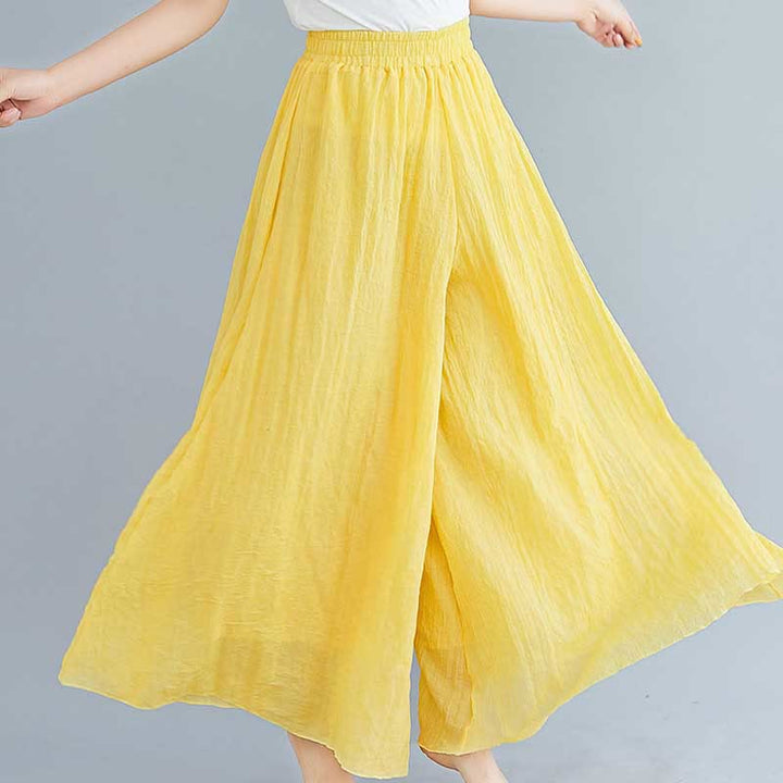 Buddha Stonesレディース カジュアル ゆったり コットン リネン ワイドレッグ パンツ ヨガ ダンス用 - image 8