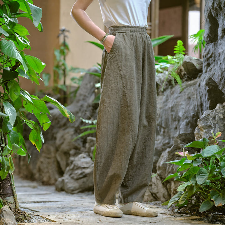 Buddha Stones無地 ゆったり ヨガ ハーレムパンツ ポケット付き - image 32