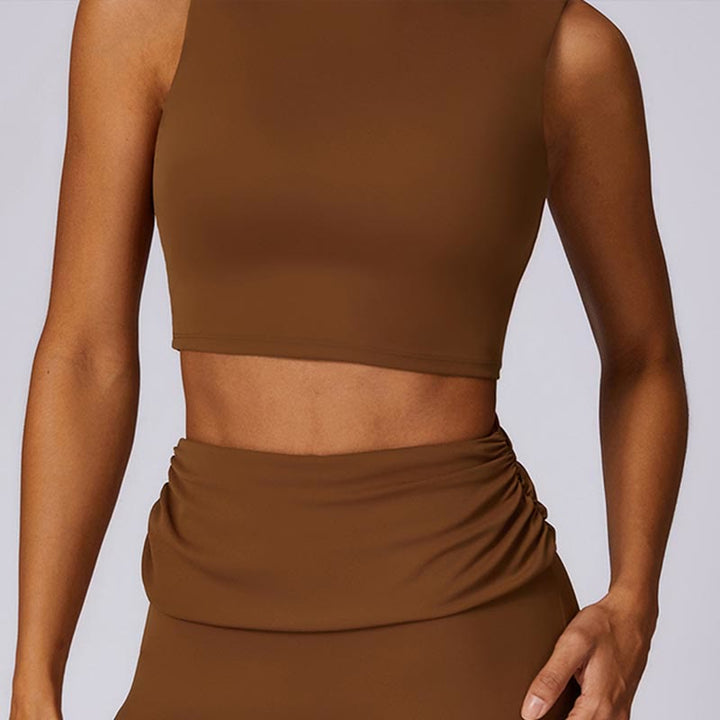 Buddha Stonesノースリーブ バックレス ストラップ タンクトップ ブラ フレアパンツ スポーツ フィットネス ヨガ - image 66