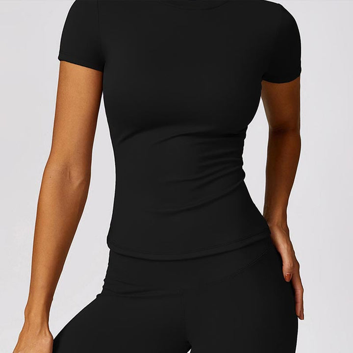 Buddha Stonesレディース 半袖 Tシャツ トップ ハイウエスト レギンス パンツ スポーツ ヨガ用 - image 2