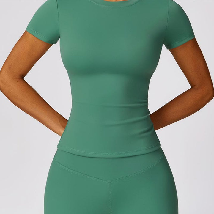 Buddha Stonesレディース 半袖 Tシャツ トップ ハイウエスト レギンス パンツ スポーツ ヨガ用 - image 31