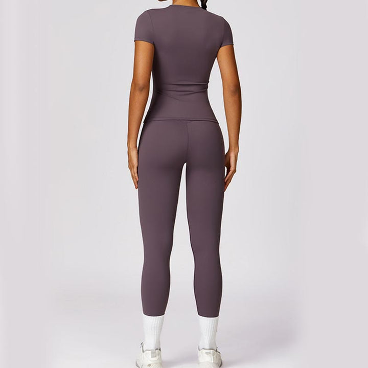 Buddha Stonesレディース 半袖 Tシャツ トップ ハイウエスト レギンス パンツ スポーツ ヨガ用 - image 48