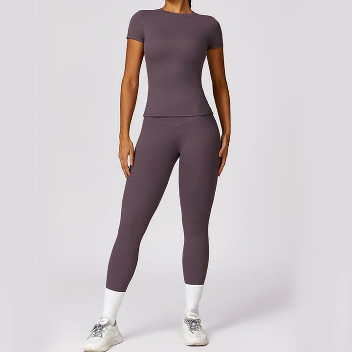 Buddha Stonesレディース 半袖 Tシャツ トップ ハイウエスト レギンス パンツ スポーツ ヨガ用 - image 47