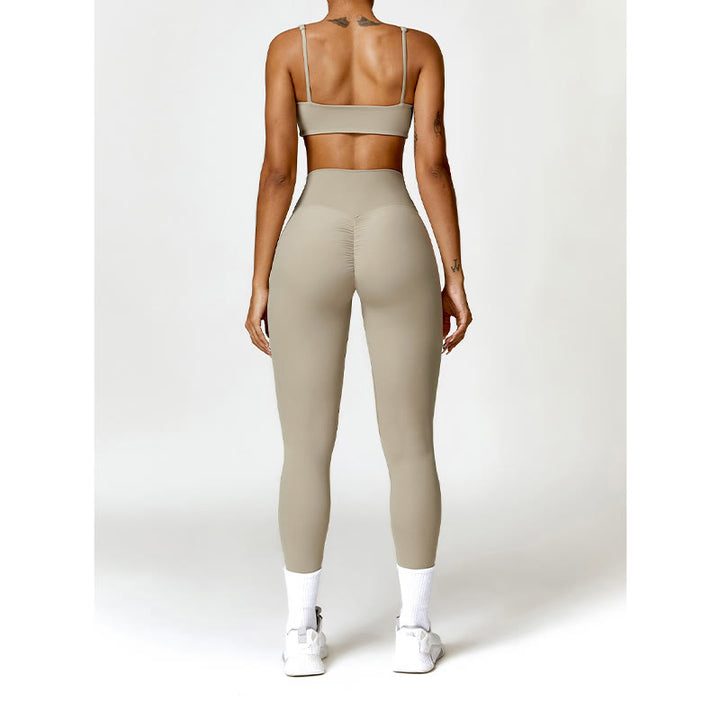 Buddha Stonesジム スポーツ ヨガ バックレス ブラ クロップ タンクトップ ショーツ - image 60