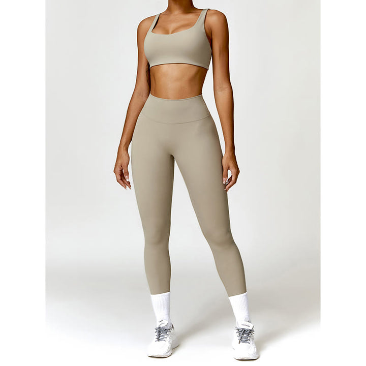 Buddha Stonesジム スポーツ ヨガ バックレス ブラ クロップ タンクトップ ショーツ - image 59