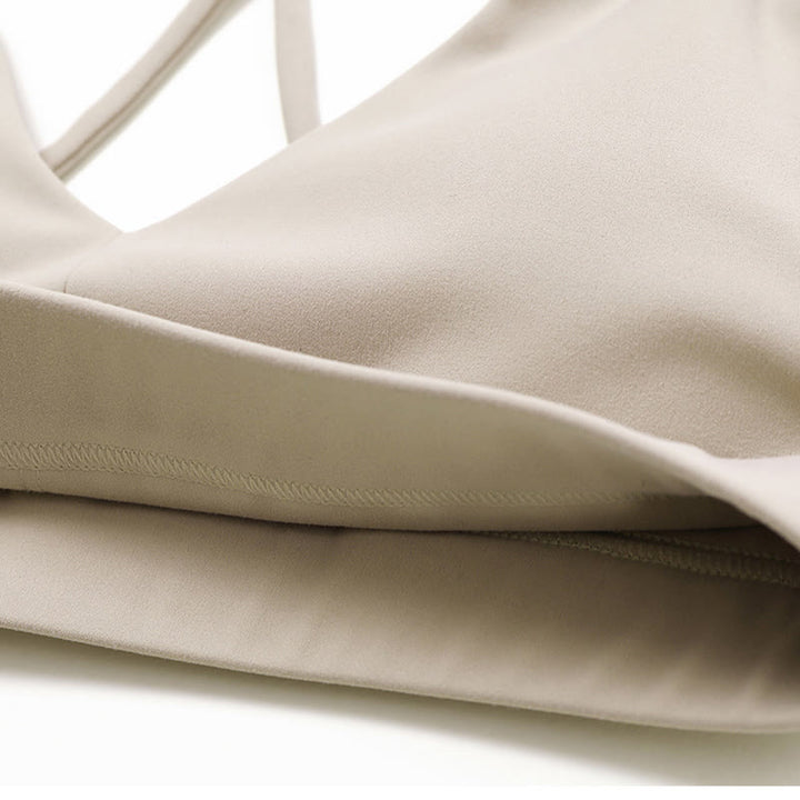 Buddha Stonesジム スポーツ ヨガ バックレス ブラ クロップ タンクトップ 通気性 ショーツ