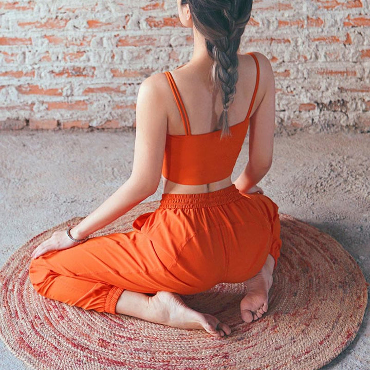 Buddha Stonesハイウエスト フィットネス ヨガ スポーツ ジョガー トラックパンツ ポケット付き スウェットパンツ