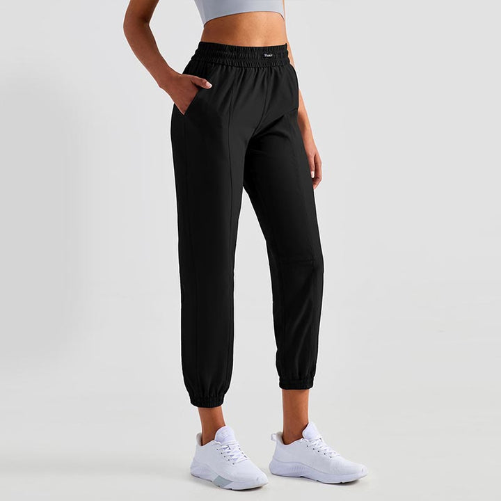 Buddha Stonesハイウエスト フィットネス ヨガ スポーツ ジョガー トラックパンツ ポケット付き スウェットパンツ