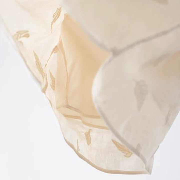 Buddha Stonesラミーリネンゆったりブラウス半袖シャツ中国風トップス