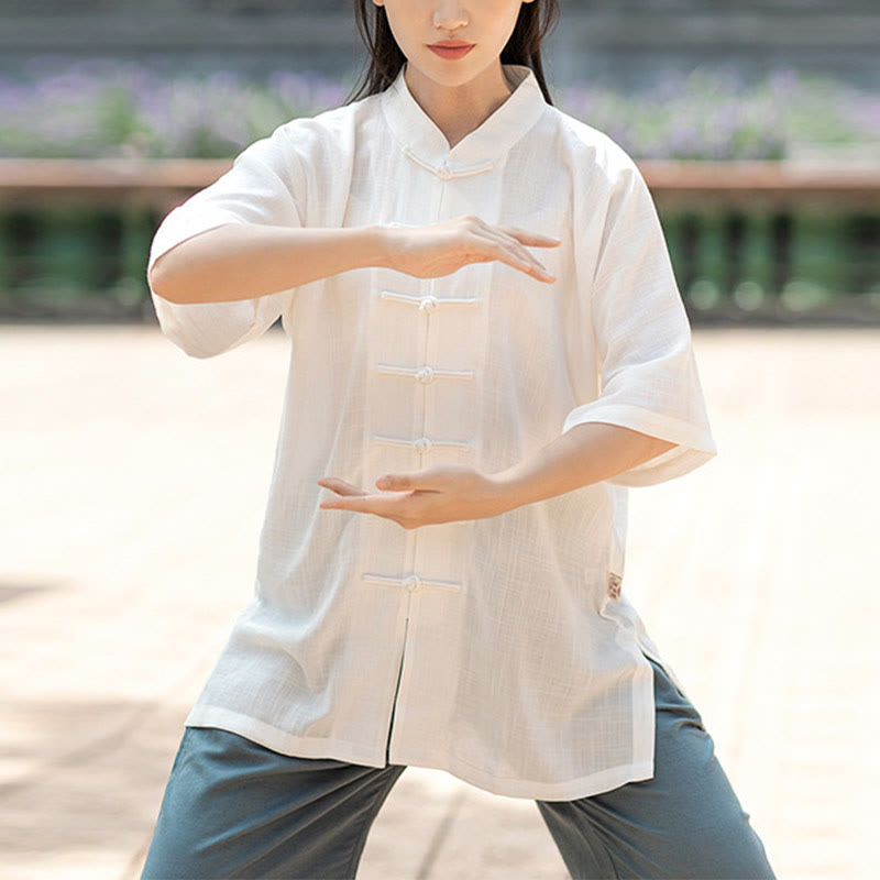 Buddha Stones無地 カエルボタン 瞑想 祈り スピリチュアル 禅 太極拳 気功 練習 ユニセックス 服セット