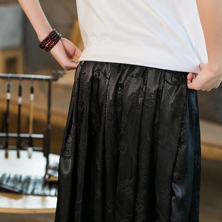 Buddha Stones ゆったりシルエット メンズ ハーレムパンツ ポケット付き