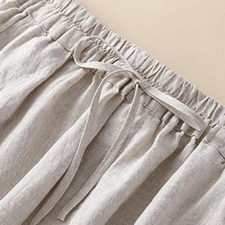 Buddha Stones無地フラワー ルーズドローストリング ハーレムパンツ ポケット付き - image 3