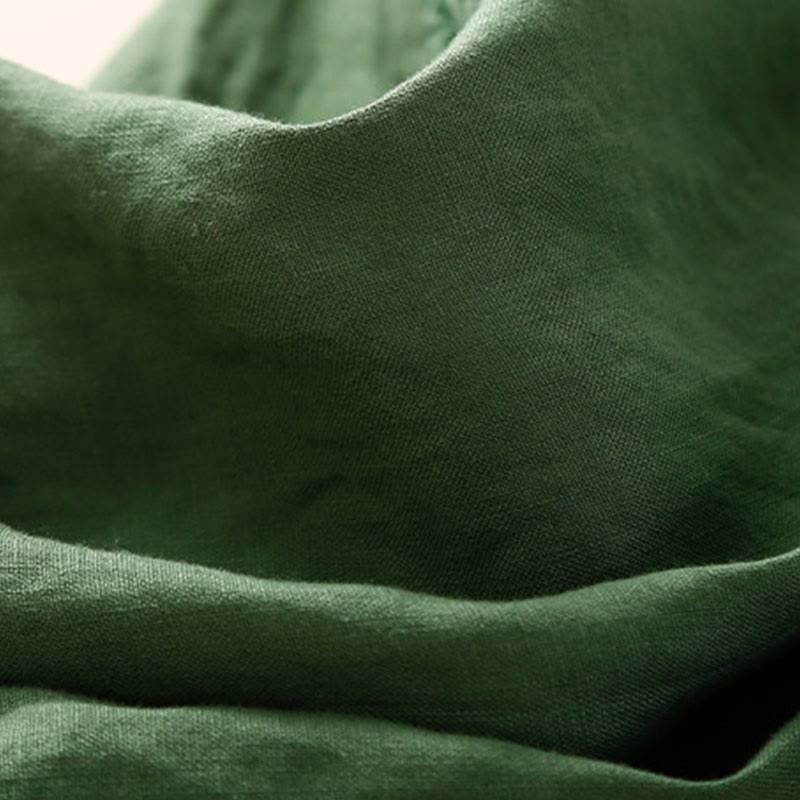 Buddha Stones無地フラワー ルーズドローストリング ハーレムパンツ ポケット付き - image 25