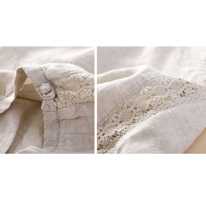 Buddha Stones無地フラワー ルーズドローストリング ハーレムパンツ ポケット付き - image 10