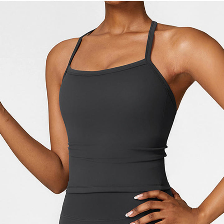 Buddha Stones無地 クロップ タンクトップ ハイウエスト ショーツ スポーツ フィットネス ジム ヨガ ウェア - image 18