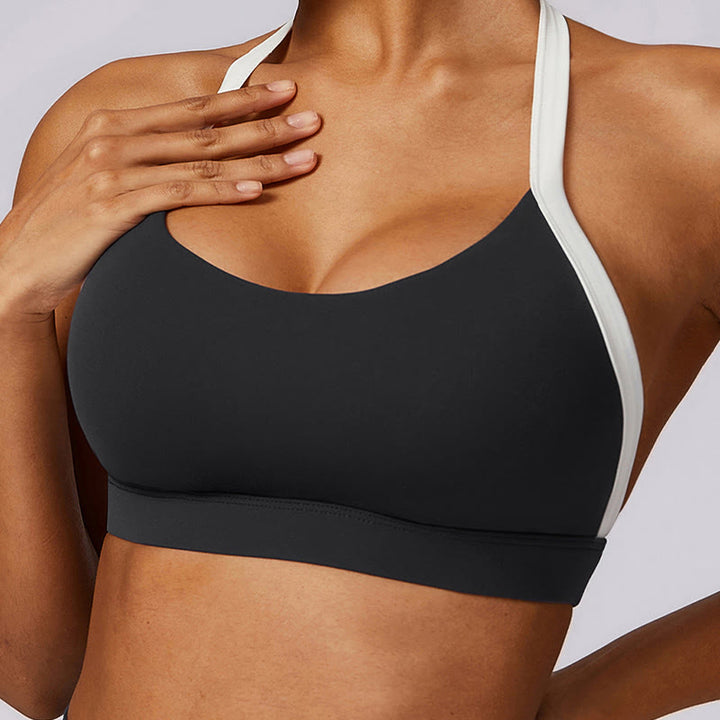 Buddha Stones無地 ホルターネック ブラ 長袖 クロップ タンクトップ パンツ スポーツ フィットネス ジム ヨガ 衣装